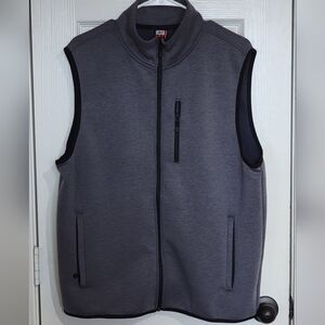 🌟Men's 32⁰ Degrees Heat sleeveless zipper vest, charcoal gray, M